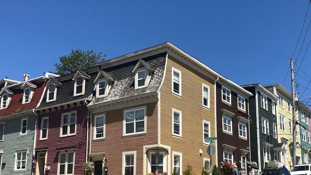 Jellybean Row Houses in St. John`s