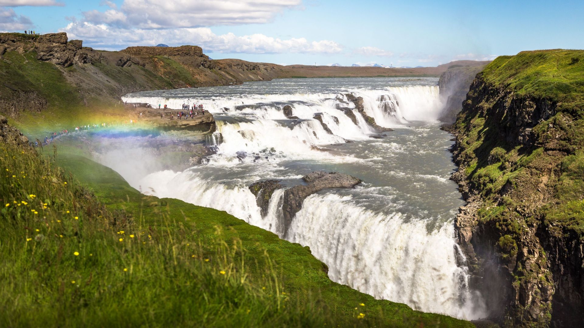 Wasserfälle Gullfoss und Brúarfoss