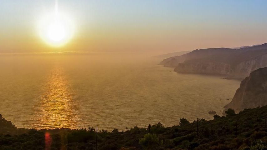 Sonnenuntergang - Agalas - Damianos Höhle