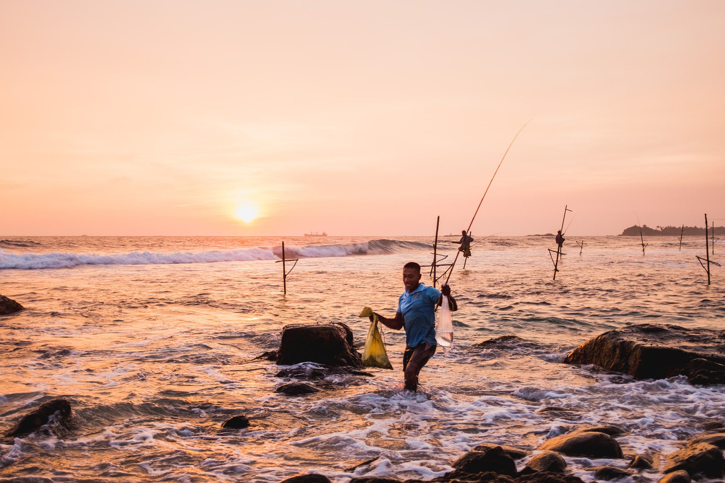 Sri Lanka, Stelzenfischer